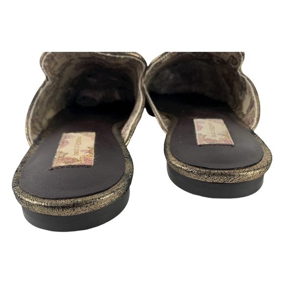 BAND OF GYPSIES Landslides Distressed Bronze Mule Slides - Picture 8 of 12